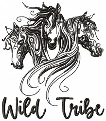 </p>
<p>wild<br />
tribe with three horses