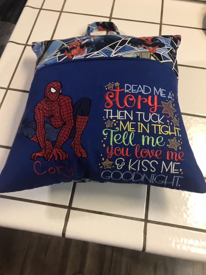 Spiderman Book Pillow