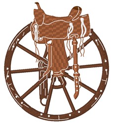 Western Saddle on a wheel