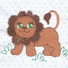 Baby Lion embroidery design