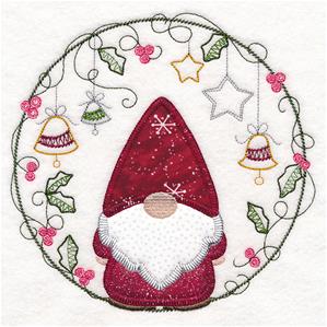 Christmas Gnome Embroidery Design